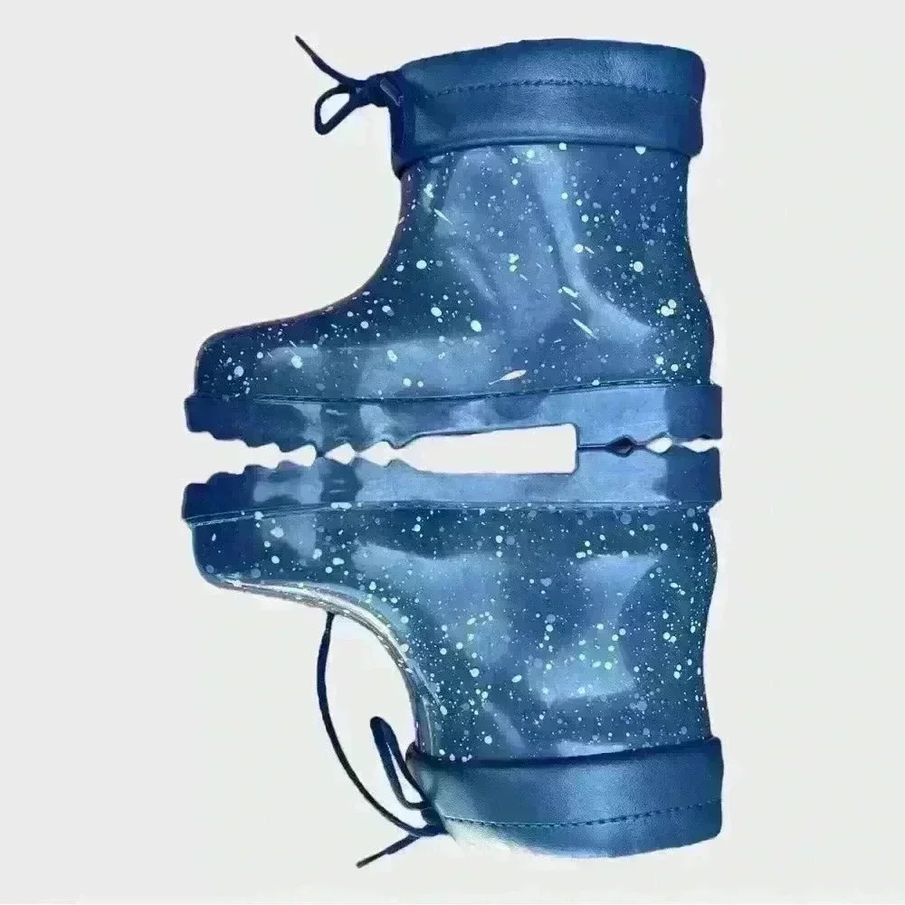 NIB MINI MELISSA Rain/Snow Boots II Blue - Size 10